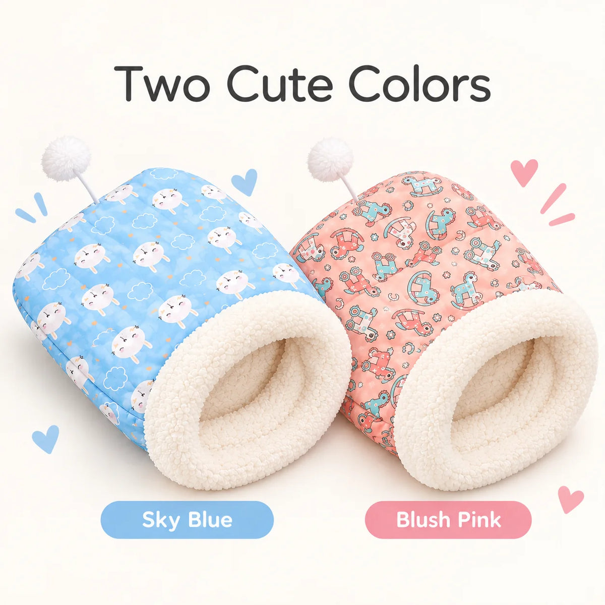 Dreamy Tails™ Cozy Plush Pet Bed