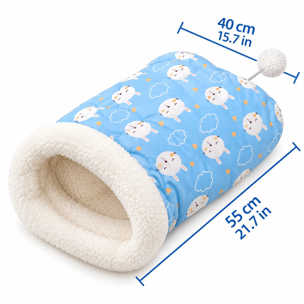 Dreamy Tails™ Cozy Plush Pet Bed